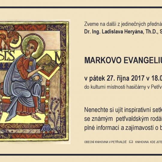 Přednáška Markovo evangelium 1